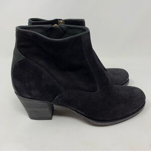 n.d.c. Made by Hand Suede Leather Black Ankle Boots, Size EU 37/ US 7